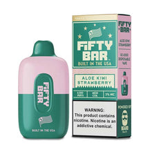 Aloe Kiwi Strawberry Flavored FIFTY BAR 6500 Disposable Vape Device 1PC | eVape Kings