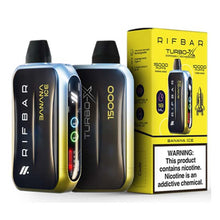 Banana Ice Flavored Rifbar Turbo-X Disposable Vape Device 6PK | eVape Kings
