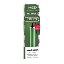 Disposable Vape Device Big Smoke HQD Cuvie Plus 1200 Puffs