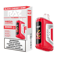 Black Cherry Peach Flavored Raz TN9000 Disposable Vape Device 1PC | evapekings.com