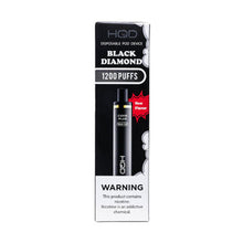 Black Diamond Flavored HQD Cuvie Plus Disposable Vape Device - 1200K Puffs