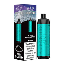 Blackcurrant Ice (LCD Screen) Flavored Al Fakher Disposable Vape Device - 800K Puffs - 5PK |evapekings.com