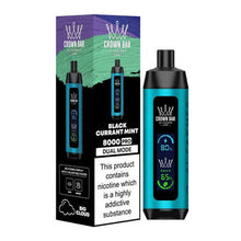 Blackcurrant Mint (LCD Screen) Flavored Al Fakher Disposable Vape Device - 800K Puffs - 5PK |evapekings.com