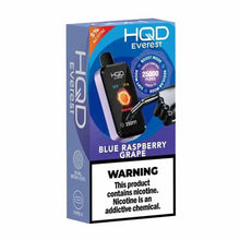 Blue Raspberry Grape Flavored HQD Cuvie Everest Disposable Vape - 2500K Puffs | eVape Kings