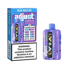 Blue Razz Ice Flavored Adjust MyFlavor Disposable Vape Device - 40K Puffs | eVape Kings