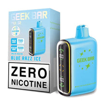 Blue Razz Ice Flavored Geek Bar Pulse ZERO Disposable Vape Device - 15K Puffs | eVape Kings