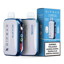Blue Razz Flavored Rifbar Turbo-X Disposable Vape Device 10PC | eVape Kings