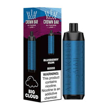 Blueberry Gum (LCD Screen) Flavored Al Fakher Disposable Vape Device - 800K Puffs - 5PK |evapekings.com