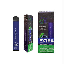 FUME EXTRA VAPE FLAVORED Blueberry Mint 1500 Puffs - 10PK