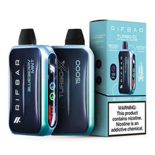 Blueberry Mint Flavored Rifbar Turbo-X Disposable Vape Device 10PK | eVape Kings