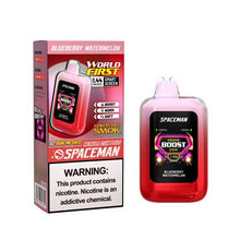 Blueberry Watermelon Flavored Spaceman Nebula 25K Plus Disposable Vape Device 5PK | eVape Kings