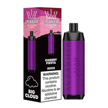 Cherry Fiesta (LCD Screen) Flavored Al Fakher Disposable Vape Device - 800K Puffs - 5PK |evapekings.com