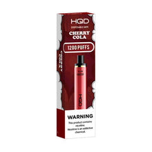 Cherry Cola Flavored HQD Cuvie Plus Disposable Vape Device - 1200K Puffs