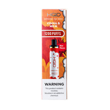 Cinna & Milk Flavored HQD Cuvie Plus Disposable Vape Device - 1200K Puffs