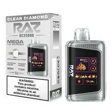 Clear Diamond Flavored Raz DC25000 Disposable Vape Device - 25K Puffs| eVape Kings