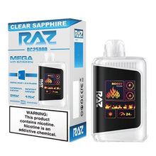 Sour Watermelon Peach Flavored Raz DC25000 Disposable Vape Device - 25K Puffs - 5PC | Evape Kings
