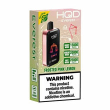 Frosted Pink Lemon Flavored HQD Cuvie Everest Disposable Vape - 2500K Puffs | eVape Kings