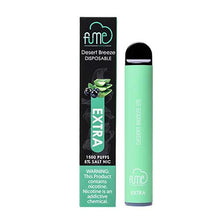 FUME EXTRA VAPE FLAVORED Desert Breeze 1500 Puffs - 10PK