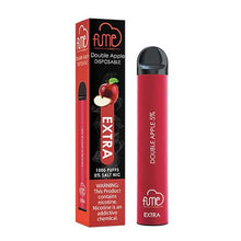 FUME EXTRA VAPE FLAVORED Double Apple 1500 Puffs - 10PK
