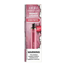 Disposable Vape Device Honey_Lychee hqd cuvie plus 1200 Puffs