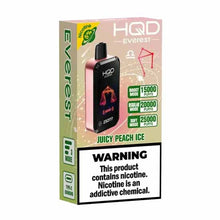 Juicy Peach Ice Flavored HQD Cuvie Everest Disposable Vape - 2500K Puffs | eVape Kings