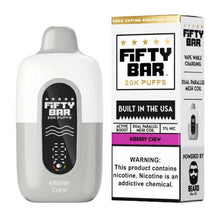 Kiberry Chew Flavored Fifty Bar V2 Disposable Vape Device - 20000 Puffs - 5PK | eVape Kings