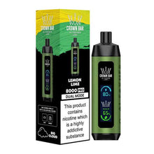 Lemon Lime (LCD Screen) Flavored Al Fakher Disposable Vape Device - 800K Puffs - 5PK |evapekings.com