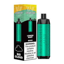 Lemon Mint (LCD Screen) Flavored Al Fakher Disposable Vape Device - 800K Puffs - 5PK |evapekings.com