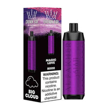 Magic Love Flavored Al Fakher Crown Bar Disposable Vape Device - 8000 Puffs | evapekings.com - 5PK