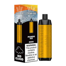Mango Ice Flavored Al Fakher Crown Bar Disposable Vape Device - 8000 Puffs | evapekings.com - 5PK