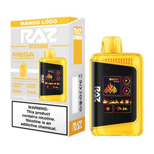 Mango Loco Flavored Raz DC25000 Disposable Vape Device - 25K Puffs| eVape Kings