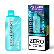 Miami Mint 0% Flavored Lost Mary MT15000 Turbo 0% Disposable Vape Device - 15K Puffs | eVape Kings