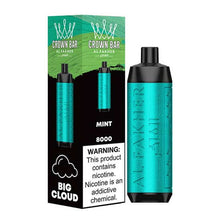 Mint (LCD Screen) Flavored Al Fakher Disposable Vape Device - 800K Puffs - 5PK |evapekings.com