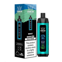 Mint Flavored Al Fakher Crown Bar Disposable Vape Device - 8000 Puffs | evapekings.com - 5PK