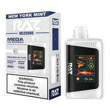 New York Mint - Raz DC25000 - 10PK Flavored Raz DC25000 Disposable Vape Device - 25K Puffs - 10PK | Evape Kings
