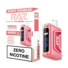 Night Crawler Flavored RAZ TN9000 ZERO Disposable Vape Device - 9000 Puffs | eVape Kings