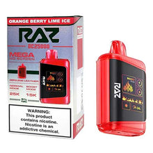 Orange Berry Lime Ice - Raz DC25000 - 10PK Flavored Raz DC25000 Disposable Vape Device - 25K Puffs - 10PK | Evape Kings