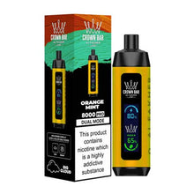 Orange Mint (LCD Screen) Flavored Al Fakher Disposable Vape Device - 800K Puffs - 1PC |evapekings.com