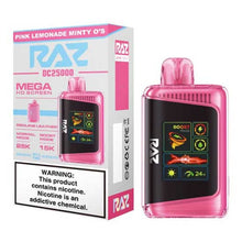 Pink Lemonade Minty O's - Raz DC25000 - 10PK Flavored Raz DC25000 Disposable Vape Device - 25K Puffs - 10PK | Evape Kings
