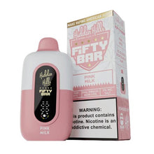 Pink Milk Flavored Fifty Bar x Hidden Hills Disposable Vape Device - 2000K Puffs - 6PK | eVape Kings