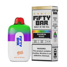 Rainbow Road Flavored FIFTY BAR 6500 Disposable Vape Device 1PC | eVape Kings