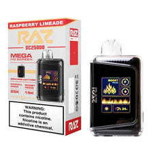 Raspberry Limeade Flavored Raz DC25000 Disposable Vape Device - 25K Puffs| eVape Kings
