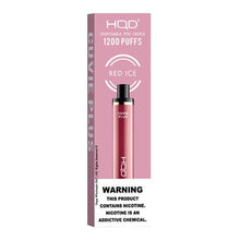 Disposable Vape Device Red_Ice hqd cuvie plus 1200 Puffs