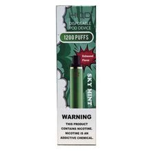 Disposable Vape Device Sky Mint hqd cuvie plus 1200 Puffs