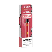 Sour Strawberry Flavored HQD Cuvie Plus Disposable Vape Device - 1200K Puffs