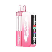 Strawberry B-Pop Flavored Foger Switch Pro Disposable Vape Device - 1200K Puffs - 5PK | eVape Kings