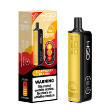 Strawberry Banana 3mg Flavored HQD Shisha Hookah 3mg Disposable Vape Device - 20K Puffs - | eVape Kings