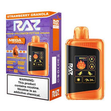 Strawberry Granola - Raz DC25000 - 10PK Flavored Raz DC25000 Disposable Vape Device - 25K Puffs - 10PK | Evape Kings