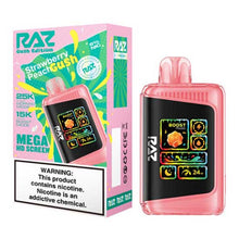 Strawberry Peach Gush - Raz DC25000 - 5PK Flavored Raz DC25000 Disposable Vape Device - 25K Puffs - 5PK | Evape Kings
