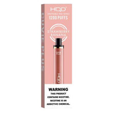 Disposable Vape Device Strawberry_Banana hqd cuvie plus 1200 Puffs